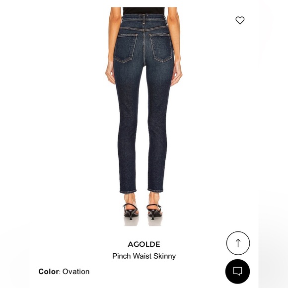 AGOLDE Pinch Waist High Waist Straight Leg Skinny Jean Size 29 - Picture 3 of 8